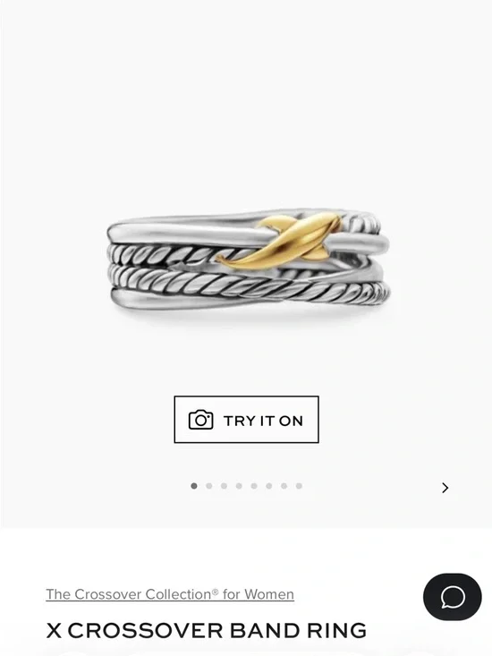 David Yurman crossover ring - Picture 1 of 4